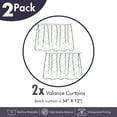 thumbnail image 4 of Ambesonne Pink Polka Dots Valance Pack of 2, Spots Plain, 54"X12", Pale Pink and Rose, 4 of 4