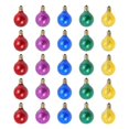 thumbnail image 2 of G40 E12 Tungsten Light Bulb 25-Pack - 5 Multicolor 7W 220-240V IP44 Waterproof Globe Bulbs for Home Decoration, 2 of 5