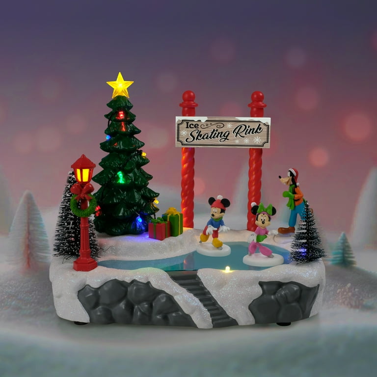 Disney, Animated Skating Rink with Lights and Music Christmas