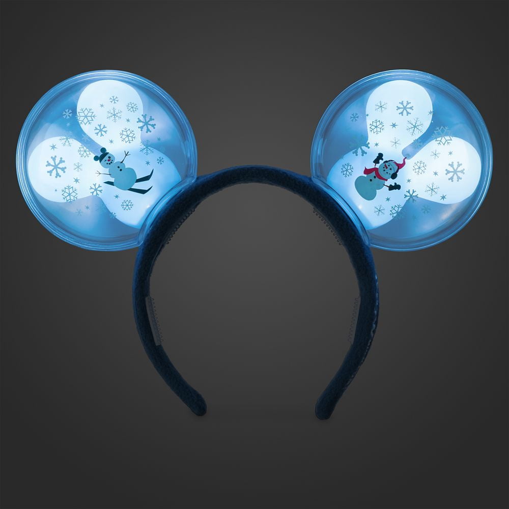 Disney Mickey Mouse Snowman Balloon Light-Up Ear Headband  display picture 3