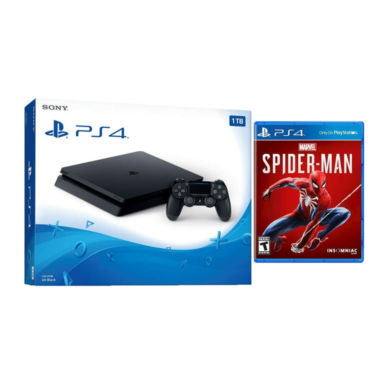 Mindst Arthur skolde Playstation Marvel's Spider-Man Starter Bundle: Playstation 4 Slim 1TB  Console - Black and Marvel's Spider-Man Game - Walmart.com