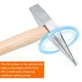 thumbnail image 5 of 2 Piezas de Martillo de Soldadura de 9 Oz, Martillo de Acero para Electricista con de Madera para Quitar y Reparar, 5 of 5