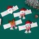 thumbnail image 4 of Kearding Hogar Navidad ventana cortina dibujos animados Tieback interior sala de estar dormitorio Navidad Holdback cortinas decoración Muñeco de nieve, 4 of 6