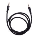 thumbnail image 1 of Cable auxiliar de audio estéreo de 3,5 mm (macho a macho), 1 m, para teléfono y coche, color negro, 1 of 8