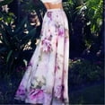 thumbnail image 5 of Uuszgmr Womens Skirts Printed High Waist Long Skirt Pleated Beach Long Casual Skirt Valentine'S Day Gift For Your Wife Or Girlfriend,Size,Size:S-Xl, 5 of 9