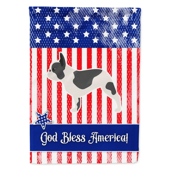 Carolines Treasures BB3341GF USA Patriotic French Bulldog Flag Garden Size  Small multicolor