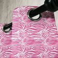 thumbnail image 3 of Ambesonne Animal Grommet Curtain, Savannah Zebra Stripes Print, 50" x 96", Pink Black, 3 of 6