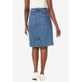 thumbnail image 2 of Jessica London Women's Plus Size True Fit A-line Denim Short Mini Skirt, 2 of 5