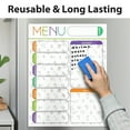 thumbnail image 3 of Garnen Fridge Calendar Magnetic for Monthly Weekly Daily Planner, Magnetic Dry Erase Calendar for Refrigerator with Weekly Meal Planner & Grocery List, 3 of 5