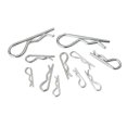 thumbnail image 1 of UPGRATOR 150pcs Heavy Duty Wire Lock Cotter Pin R Shape Silver White Use, 1 of 4