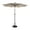 Tan, variant on Merrick Lane 9 FT Round Solar Patio Umbrella with 32 LED Lights, Crank Handle and Push Button Tilt in Red