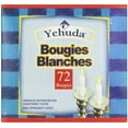 thumbnail image 4 of Yehuda 3 Hour White Shabbos Candles 72 Count Traditional Shabbat Candles, Dinner Table Candles, Household Candles, 4 of 6