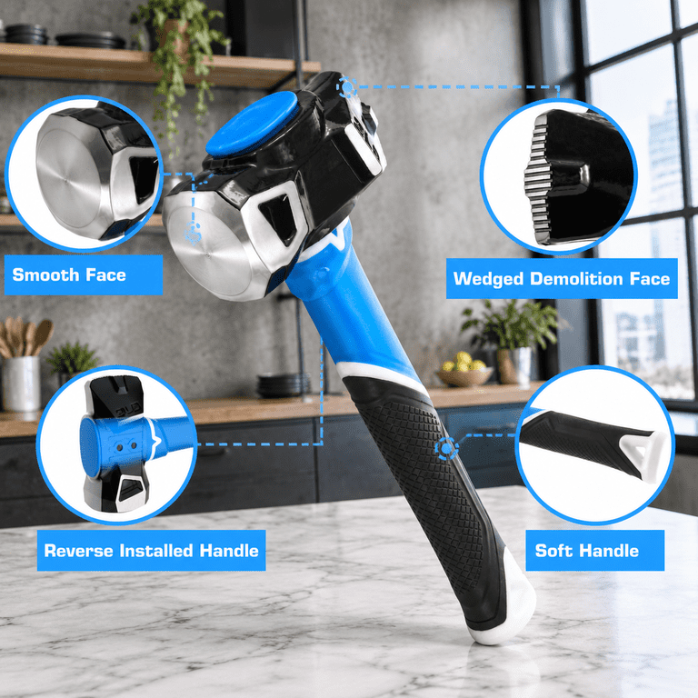 Small Sledge Small Sledge Hammer 3lb Blacksmith Drilling With Demolition Face And ...