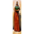 thumbnail image 2 of West, Ronald 9x24 Black Ornate Wood Framed with Double Matting Museum Art Print Titled - Tall Lady V, 2 of 4