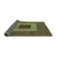 thumbnail image 2 of Ahgly Company Indoor Square Abstract Turquoise Blue Modern Area Rugs, 4' Square, 2 of 4