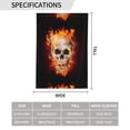 thumbnail image 3 of Wukai Satanic Skull Garden Flags Double Sided Welcome Garden Yard House Flags Outside Outdoor House (Only Flag), 3 of 8