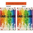 thumbnail image 2 of Rainbow Garden Flag Double Sided Pride Gay Pride Lesbian LGBT Flag Yard Outdoor Decoration 12 x 18 Inch, 2 of 6