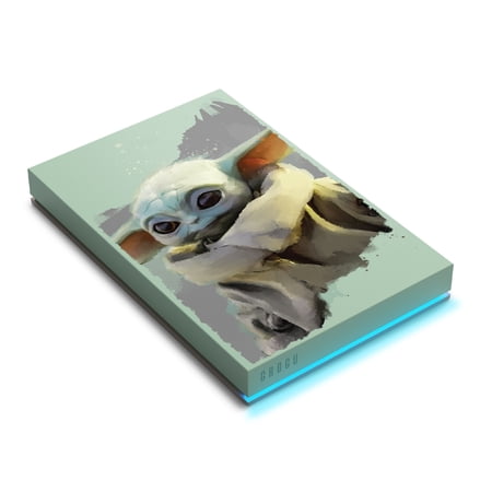 UPC: 0763649172872 | Seagate Grogu Drive Special Edition FireCuda 2TB Officially-Licensed External USB 3.2 Gen 1 Hard Drive with Blue LED Lighting  STKL2000404