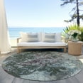 thumbnail image 6 of Addison Rugs Chantille Indoor/Outdoor Transitional Damask Fern Washable Round Rug, 8' x 8', 6 of 6