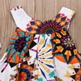 thumbnail image 6 of Youweixiong Kids Girls Halter Tropical Flower Sleeveless Mini Dress Beach Sundress, 6 of 7