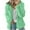 Mint Green, variant on Admvng Winter Coats for Women Casual Solid Long Sleeve Zipper Hooded Warm Long Sleeve Fuzzy Fleece Zip Up Casual Outerwear Long Winter Coats for Women S-2XL