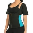 thumbnail image 1 of Sauna Suit for Women Slimming Workout Shirt Sweat Body Shaper Waist Trainer Sauna Shirt Hot Sweat Vest, 1 of 6