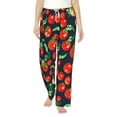 thumbnail image 2 of Lsque Tomatoes Print Women's Pajama Pants, Lounge Pant - Comfortable Home Wear,Elastic Waistband, Stylish Design-Large, 2 of 9