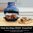 thumbnail image 2 of Restored Ninja Crispi 5-in-1 Portable Glass Air Fryer Cooking System, 6-Cup, 4-Quart & 2.5-Quart TempWare Containers With Lids, Microwave, Freezer & Dishwasher Safe, Blue, FN103CO, 2 of 5