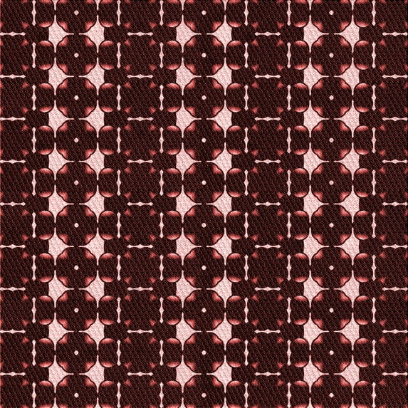 Ahgly Company Indoor Square Patterned Chocolate Brown Area Rugs, 7' Square