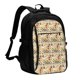 thumbnail image 1 of Balery Mushrooms And Rainbows Peace Mochila con carga USB para hombre y mujer - Mochila impermeable y antirrobo para laptop con puerto USB para viajes, trabajo, 1 of 7