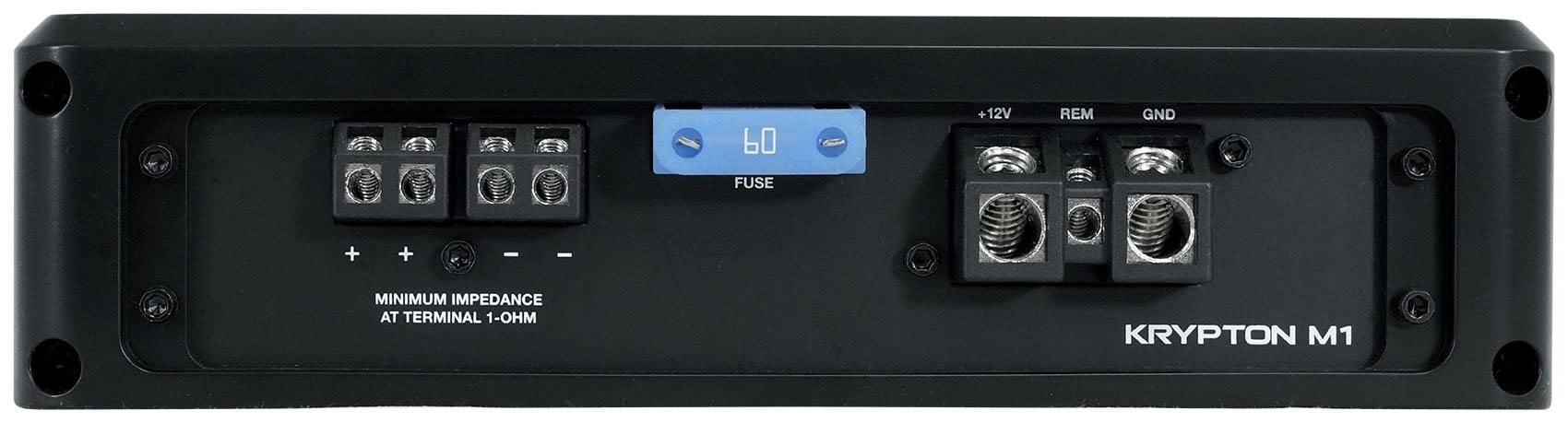 Rockville Krypton-M1 2000w Peak/500w RMS Mono 1 Ohm Car Amplifier Amp+Remote