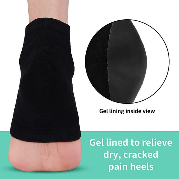 Cracked Heel Repair Socks 4 Pairs Moisturizing Heel Socks For Dry Cracked Feet Gel Socks For Cracked Feet Heel Walmart