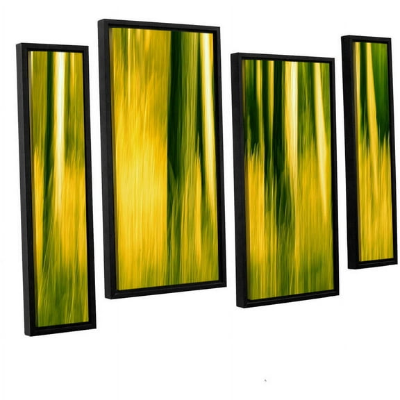 ArtWall Lindsey Janich "Camera Shake 2" 4-Piece Floater Framed Canvas Staggered Set
