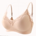 thumbnail image 3 of hoksml Women's Lace Trim Wireless Bra - Seamless Comfort Bralette with Adjustable Thin Straps for Everyday Wear, 3 of 5