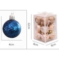 thumbnail image 2 of Sufanic 12Pcs Christmas Tree Balls Xmas Home Decor Glitter Baubles Party Wedding Ornaments, 2 of 7