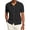 Black, variant on Men's Knit Short Sleeve Button Down Shirts Shirt for Casual Beach Caramel Color XXL