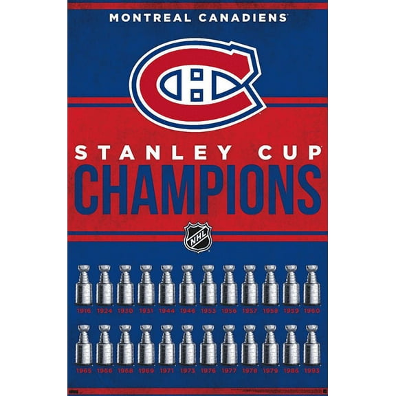 NHL Montreal Canadiens - Champions 23 Wall Poster, 22.375" x 34"