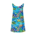 thumbnail image 4 of Nuoqisi Beach Ocean Seahorse Women's Dress Suspender Sleeveless Sundress Midi Dresses for Beach Casual Summer, 4 of 5