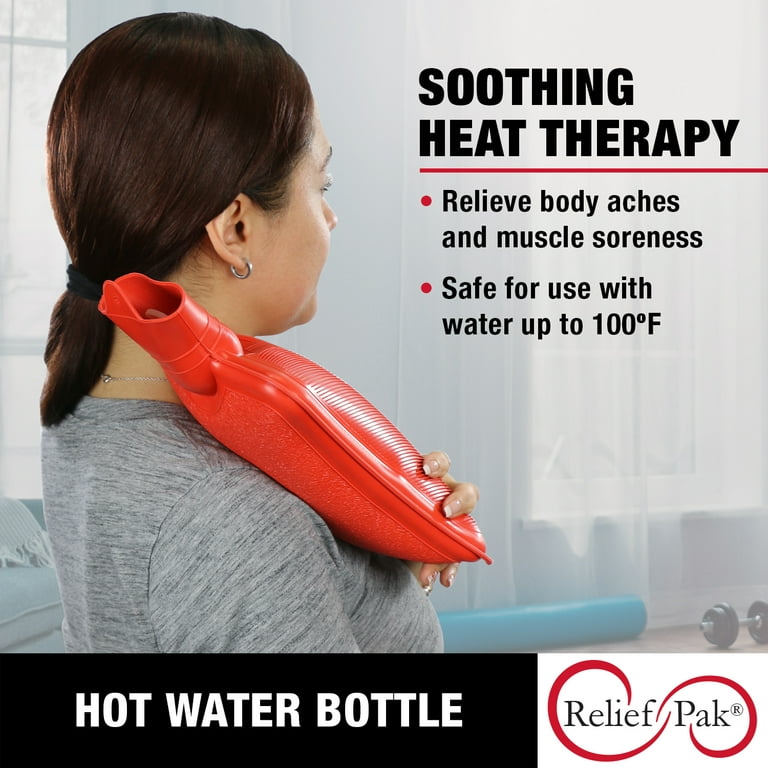 Classic Hot Water Bottle with an Ice Pack Included - By Fabrication En