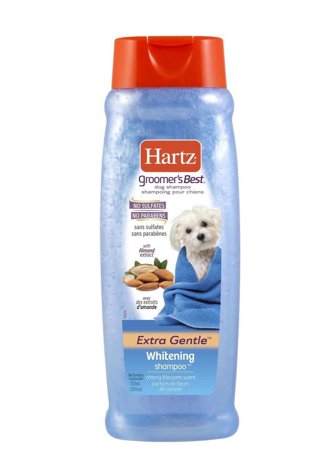 Shampoing pour chiens de Hartz Groomer's Best Whitener Dog Shampoo 532ml 0-24M