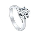 thumbnail image 2 of AFFY Solid 10K White Gold 2ct 8MM H-I Color 2.8MM Width Heart Arrows Cut Moissanite Engagement Ring for Women Ring Size-8, 2 of 4