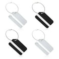 thumbnail image 1 of Etiquetas de equipaje de aluminio de 4 piezas, etiquetas de equipaje de identificación de viaje, 1 of 5