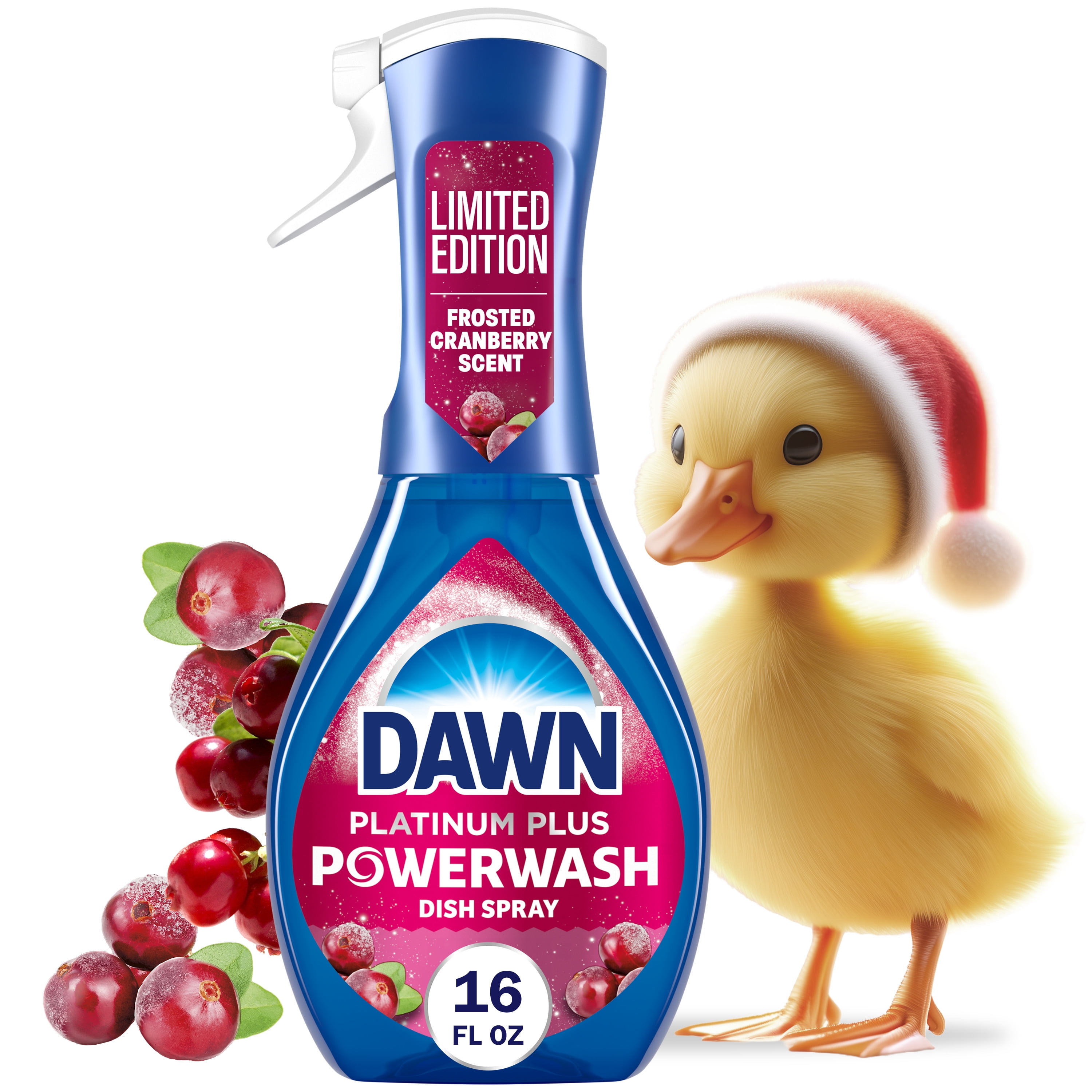 (6 pack) Dawn Powerwash Spray, Dish Soap, Dishwashing Liquid, Cranberry Scent, 1 Starter Kit, 16 fl oz