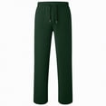thumbnail image 5 of TAmten Boy Pants Size 10-12 Boys Baggy Sweatpants Open Bottom Straight Wide Leg Athletic Joggers Casual Drawstring Elastic Waist Sweat Pants with Pockets(Dark Green,9-10 Years), 5 of 5