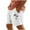 White, variant on VBTAPA Prime Today Clearance! Men's Hawaiian Beach Shorts Linen Summer Shorts Lightweight Elastic Waist Vacation Short with Pockets Khaki M