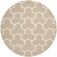 thumbnail image 4 of SAFAVIEH Cambridge Joshua Geometric Wool Area Rug, Beige/Ivory, 8' x 8' Square, 4 of 10