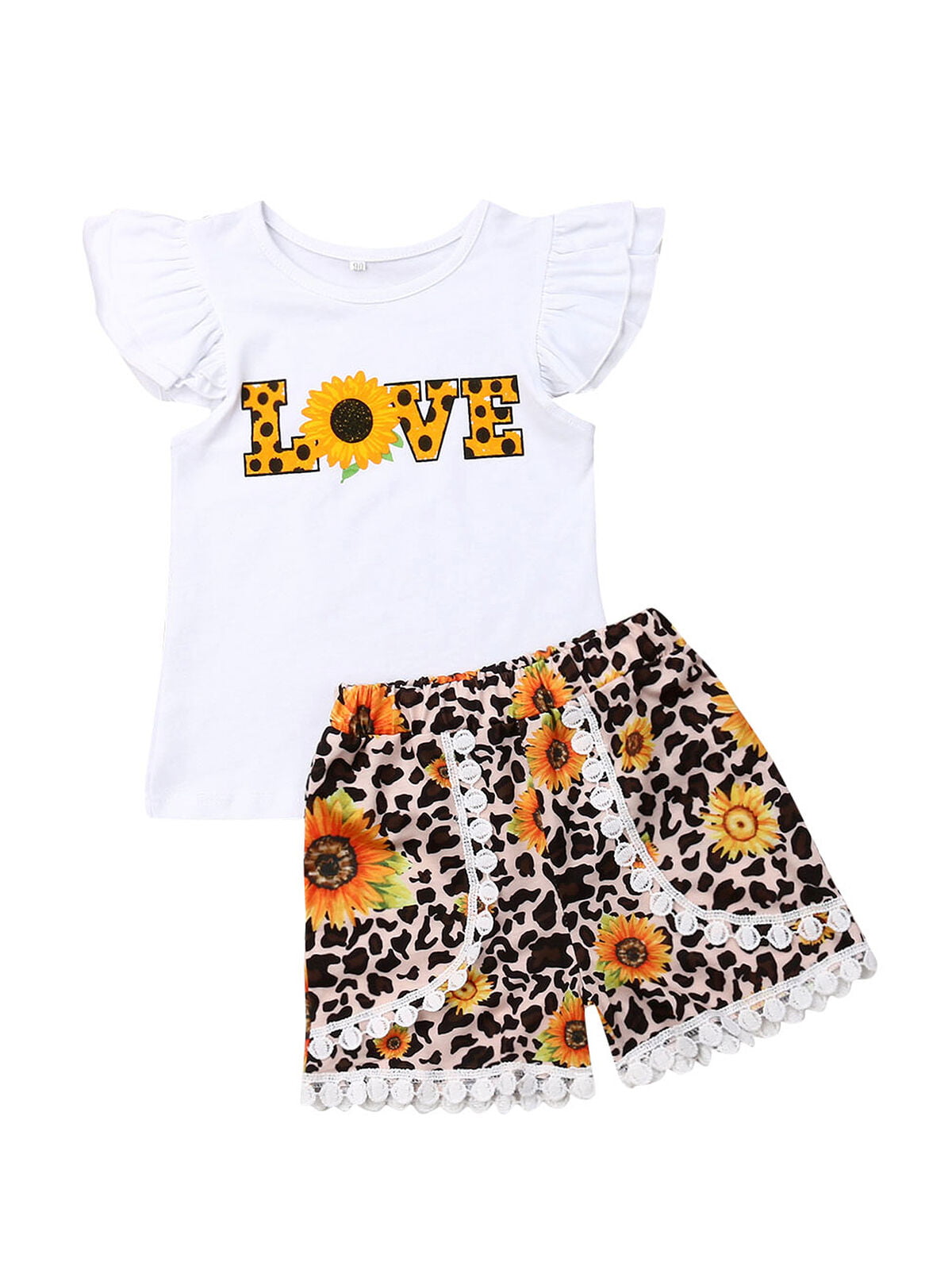 baby Girls clothes cotton summer Top vest short pants kids girl outfits 