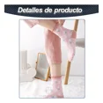 thumbnail image 4 of Calcetines Algodón Mujer Calceta Bordado Flores Moda 6 Pares, 4 of 8