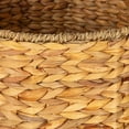 thumbnail image 5 of Household Essentials Round Handwoven Water Hyacinth and Seagrass Basket with Handles, Natural, 5 of 6