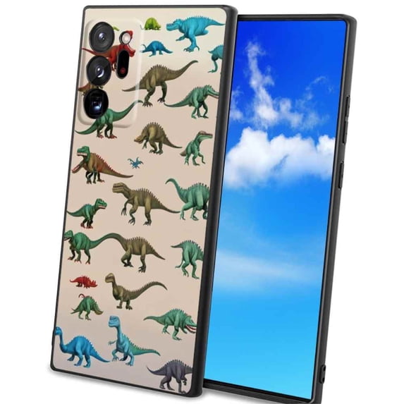 Dinosaurs-123 Phone Case, Degined for Samsung Galaxy Note 20 Ultra 5G Case Men Women, Flexible Silicone Shockproof Case for Samsung Galaxy Note 20 Ultra 5G